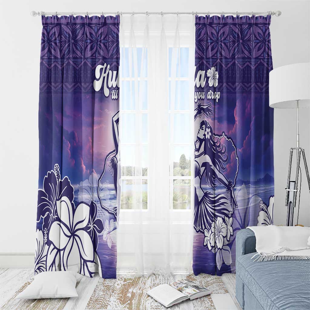 Aloha Hawaii Kauai Island Window Curtain Hula Till You Drop LT05 - Polynesian Pride
