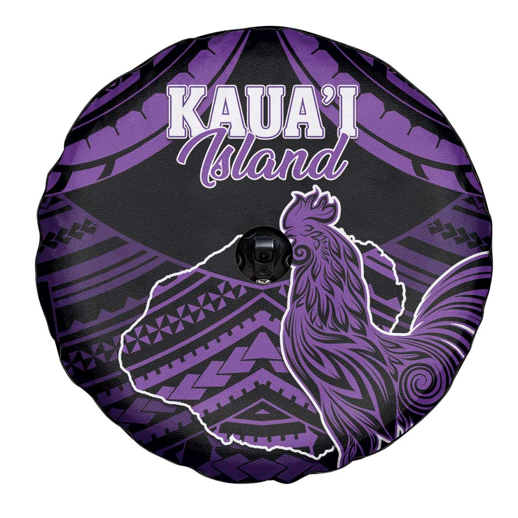 Hawaii Kauai Island Spare Tire Cover Rooster Tribal Tattoo Simple Style LT05 - Polynesian Pride