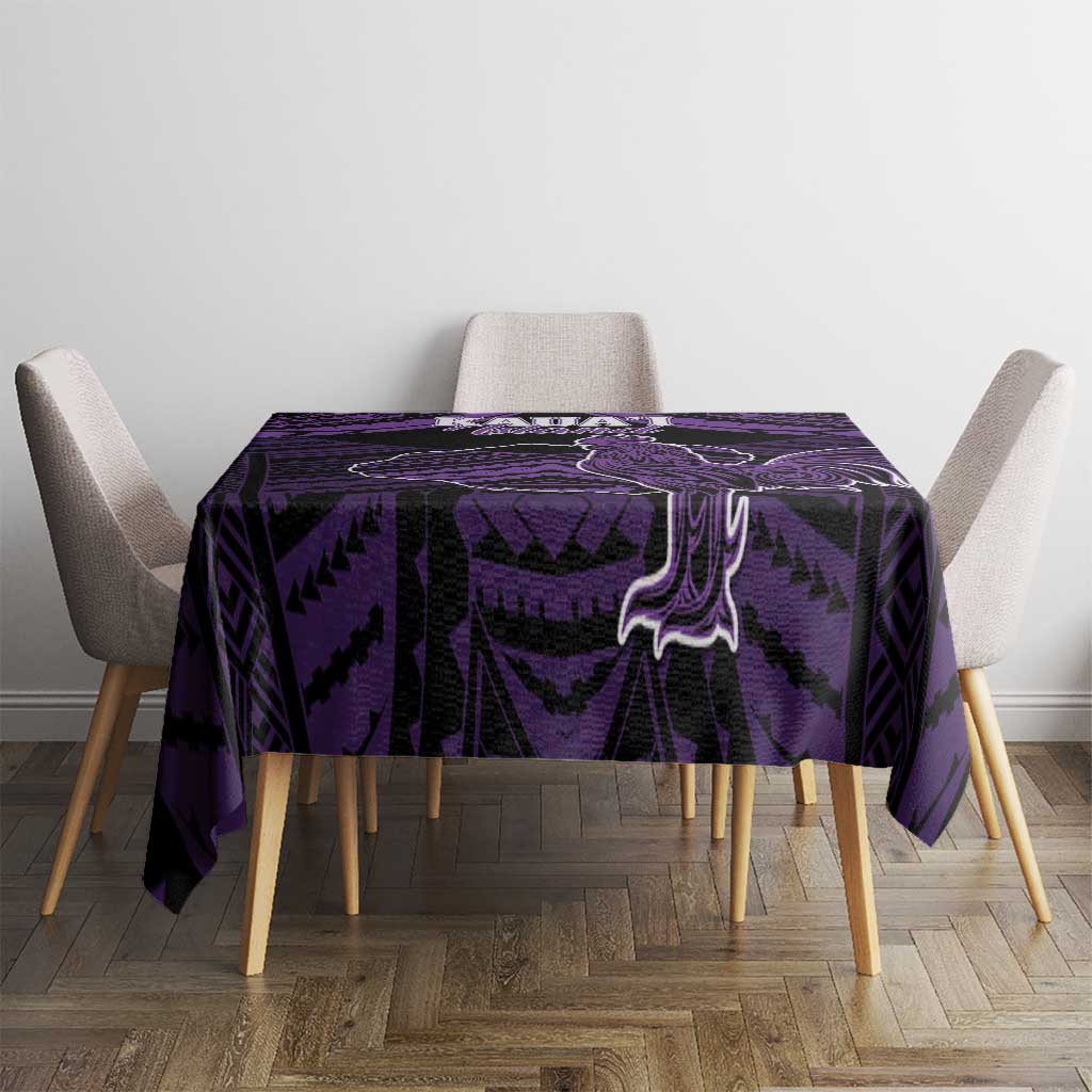 Hawaii Kauai Island Tablecloth Rooster Tribal Tattoo Simple Style LT05 - Polynesian Pride