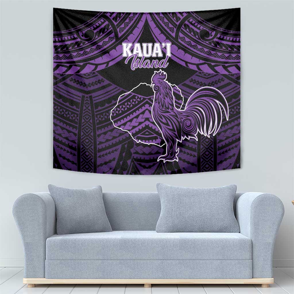 Hawaii Kauai Island Tapestry Rooster Tribal Tattoo Simple Style LT05 - Polynesian Pride