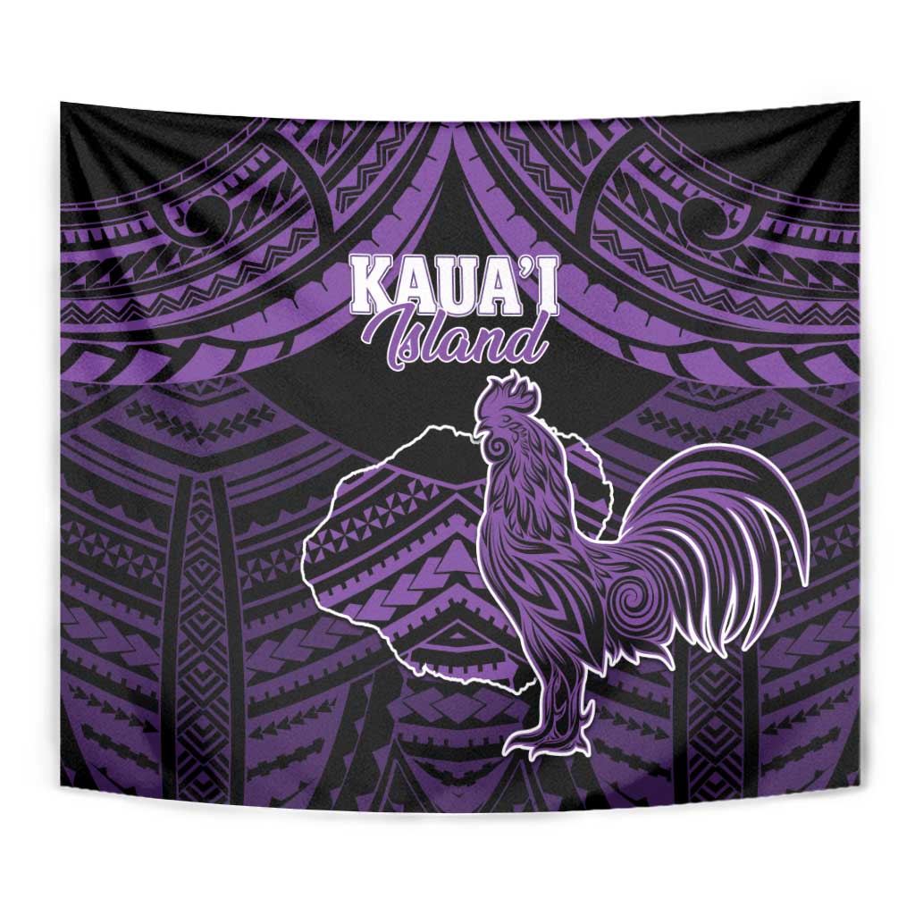 Hawaii Kauai Island Tapestry Rooster Tribal Tattoo Simple Style LT05 - Polynesian Pride
