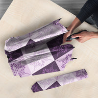 Lavender Manta Ray Hawaiian Quilt Motif Umbrella LT05 - Polynesian Pride