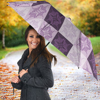 Lavender Manta Ray Hawaiian Quilt Motif Umbrella LT05 - Polynesian Pride