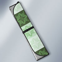 Sage Green Manta Ray Hawaiian Quilt Motif Auto Sun Shade LT05 - Polynesian Pride