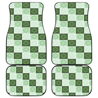 Sage Green Manta Ray Hawaiian Quilt Motif Car Mats LT05 - Polynesian Pride