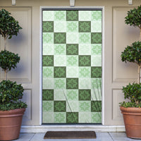 Sage Green Manta Ray Hawaiian Quilt Motif Door Cover LT05 Green - Polynesian Pride