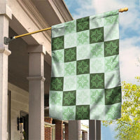 Sage Green Manta Ray Hawaiian Quilt Motif Garden Flag LT05 House Flag Green - Polynesian Pride