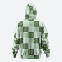 Sage Green Manta Ray Hawaiian Quilt Motif Hoodie LT05 - Polynesian Pride