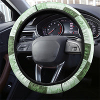 Sage Green Manta Ray Hawaiian Quilt Motif Steering Wheel Cover LT05 - Polynesian Pride