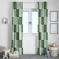 Sage Green Manta Ray Hawaiian Quilt Motif Window Curtain LT05 - Polynesian Pride