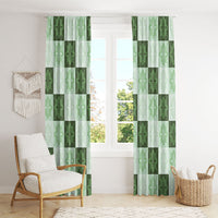 Sage Green Manta Ray Hawaiian Quilt Motif Window Curtain LT05 - Polynesian Pride
