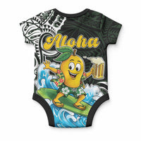 Aloha Hawaii Mango Surfing Baby Onesie Polynesian Style LT05 - Polynesian Pride