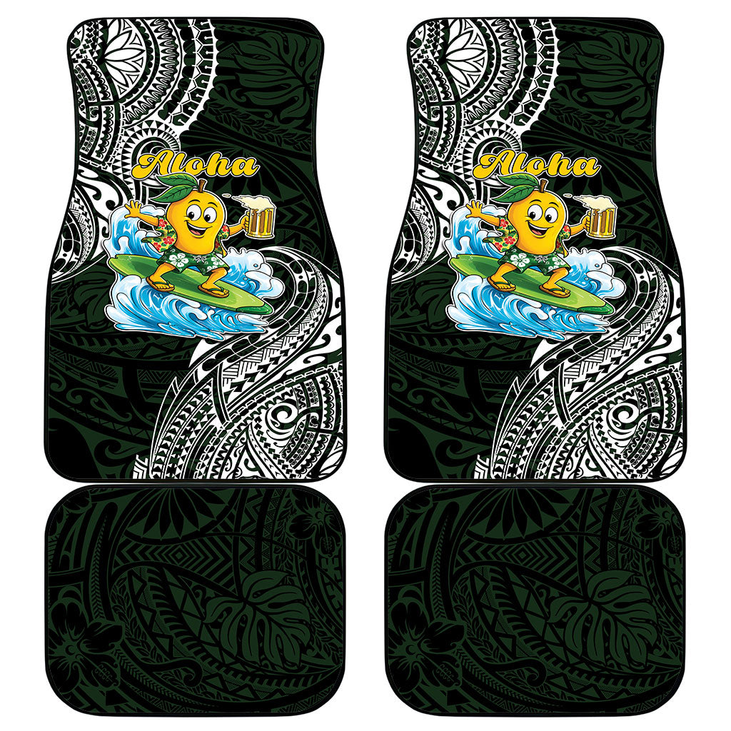 Aloha Hawaii Mango Surfing Car Mats Polynesian Style LT05 - Polynesian Pride