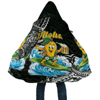Aloha Hawaii Mango Surfing Cloak Polynesian Style LT05 Unisex Black - Polynesian Pride