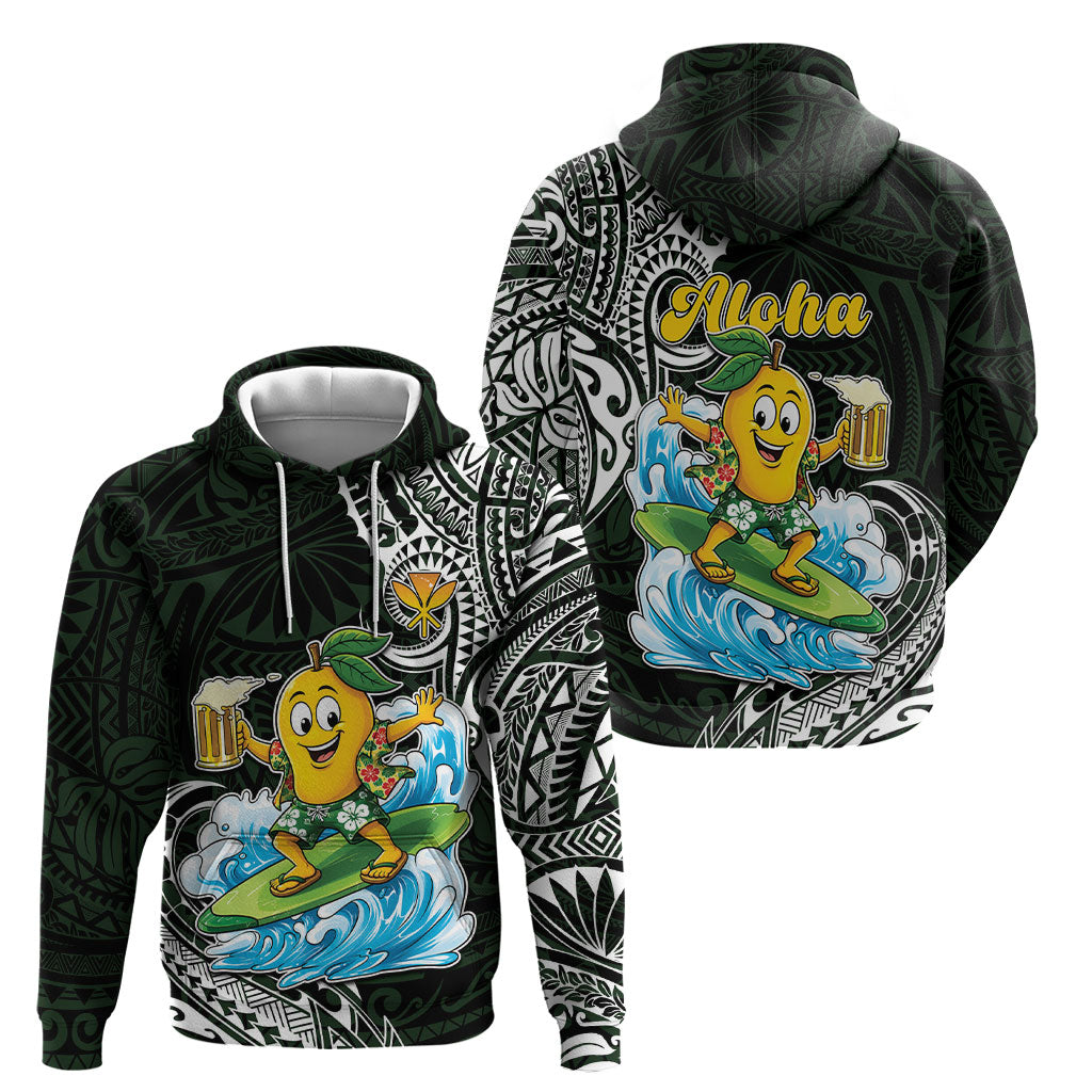 Aloha Hawaii Mango Surfing Hoodie Polynesian Style LT05 - Polynesian Pride