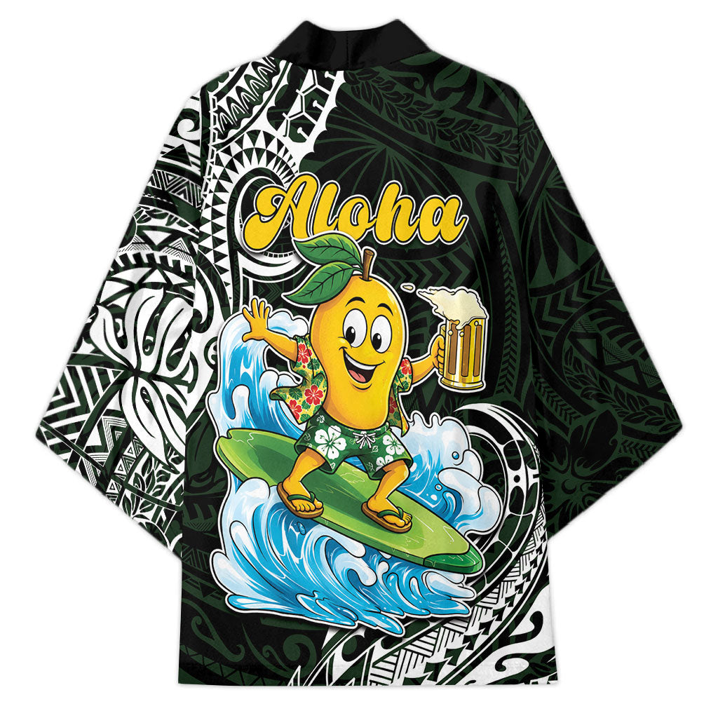 Aloha Hawaii Mango Surfing Kimono Polynesian Style LT05 - Polynesian Pride