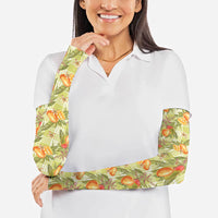 Vintage Hawaii Mango Arm Sleeves Yellow Green Hawaiian Palaka LT05 - Polynesian Pride