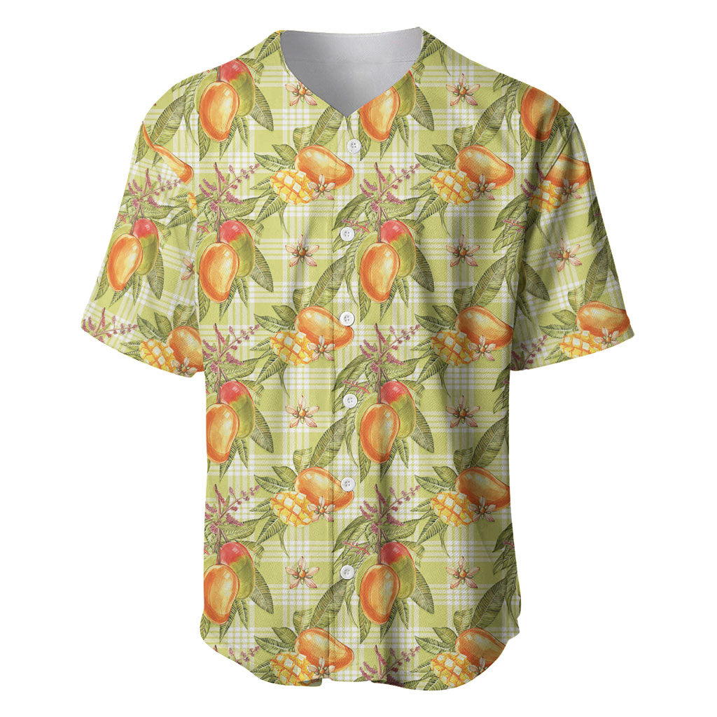Vintage Hawaii Mango Baseball Jersey Yellow Green Hawaiian Palaka LT05 Green - Polynesian Pride