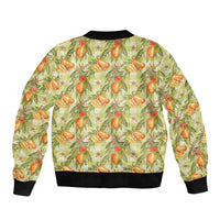 Vintage Hawaii Mango Bomber Jacket Yellow Green Hawaiian Palaka LT05 - Polynesian Pride