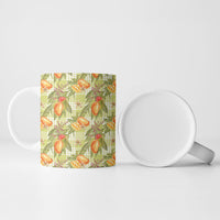 Vintage Hawaii Mango Ceramic Mug Yellow Green Hawaiian Palaka LT05 - Polynesian Pride