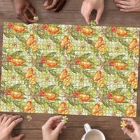 Vintage Hawaii Mango Puzzle Yellow Green Hawaiian Palaka LT05 - Polynesian Pride