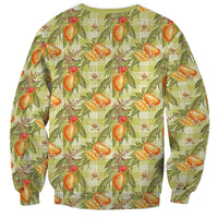 Vintage Hawaii Mango Sweatshirt Yellow Green Hawaiian Palaka LT05 - Polynesian Pride