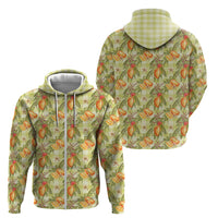 Vintage Hawaii Mango Zip Hoodie Yellow Green Hawaiian Palaka LT05 - Polynesian Pride