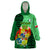 Personalized Tonga Wearable Blanket Hoodie Coat Of Arms Haapai With Ngatu Pattern LT05 One Size Green - Polynesian Pride