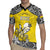 Personalised Happy Niue Constitution Day Rugby Jersey Niuean Crab Hiapo Pattern Yellow Version