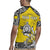 Personalised Happy Niue Constitution Day Rugby Jersey Niuean Crab Hiapo Pattern Yellow Version