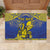 Niue The Rock Rubber Doormat Niuean Crab Hiapo Pattern Blue Version