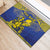 Niue The Rock Rubber Doormat Niuean Crab Hiapo Pattern Blue Version