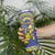 Personalised Niue The Rock Skinny Tumbler Niuean Crab Hiapo Pattern Blue Version