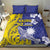 Nauru 92nd Anniversary Of Angam Bedding Set Polynesian Whale Pattern