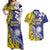 Personalised Nauru 92nd Anniversary Of Angam Couples Matching Off Shoulder Maxi Dress and Hawaiian Shirt Polynesian Whale Pattern