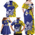 Personalised Nauru 92nd Anniversary Of Angam Family Matching Off Shoulder Maxi Dress and Hawaiian Shirt Polynesian Whale Pattern