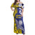 Personalised Nauru 92nd Anniversary Of Angam Family Matching Off Shoulder Maxi Dress and Hawaiian Shirt Polynesian Whale Pattern