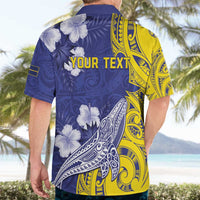 Personalised Nauru 92nd Anniversary Of Angam Hawaiian Shirt Polynesian Whale Pattern LT05 - Polynesian Pride