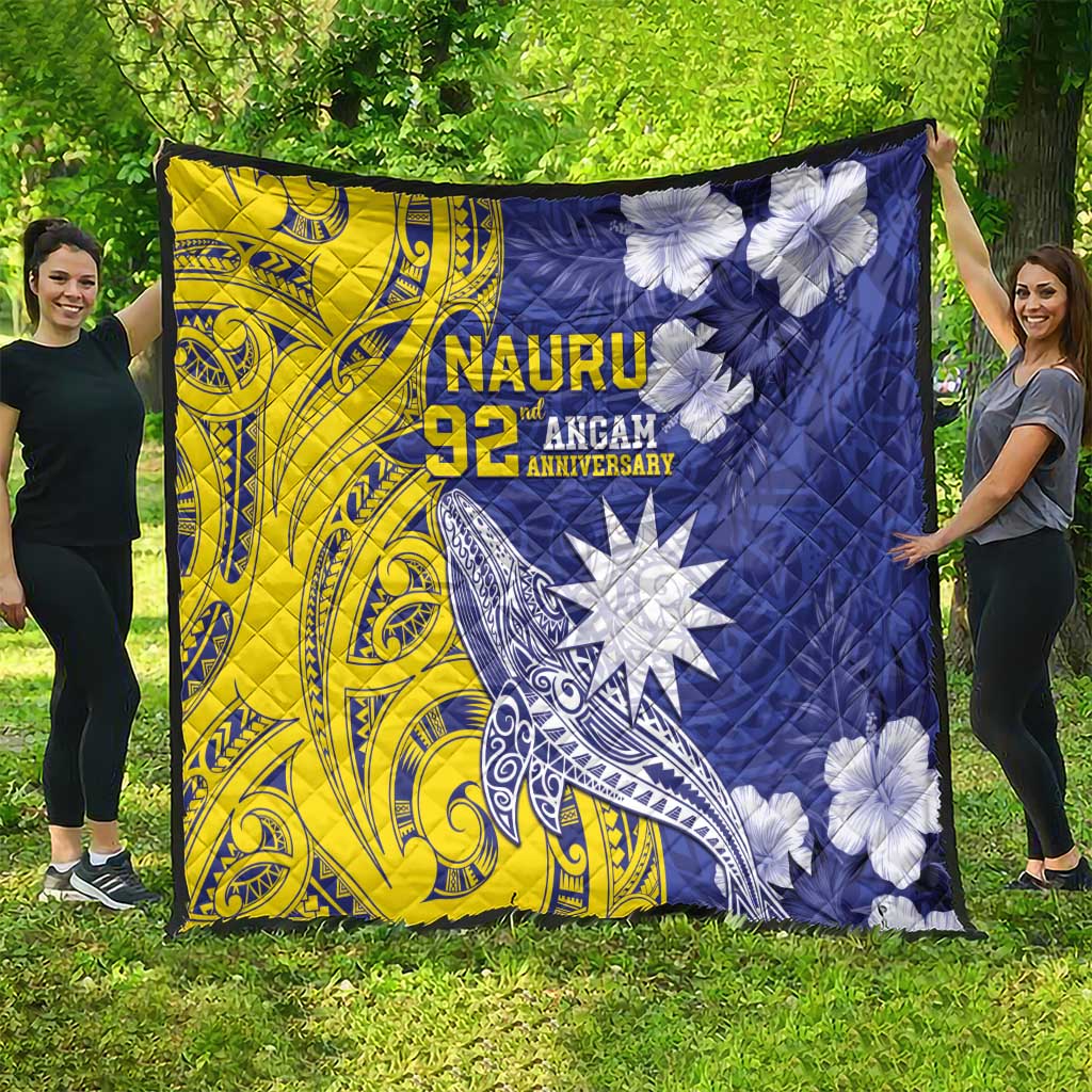 Nauru 92nd Anniversary Of Angam Quilt Polynesian Whale Pattern LT05 - Polynesian Pride