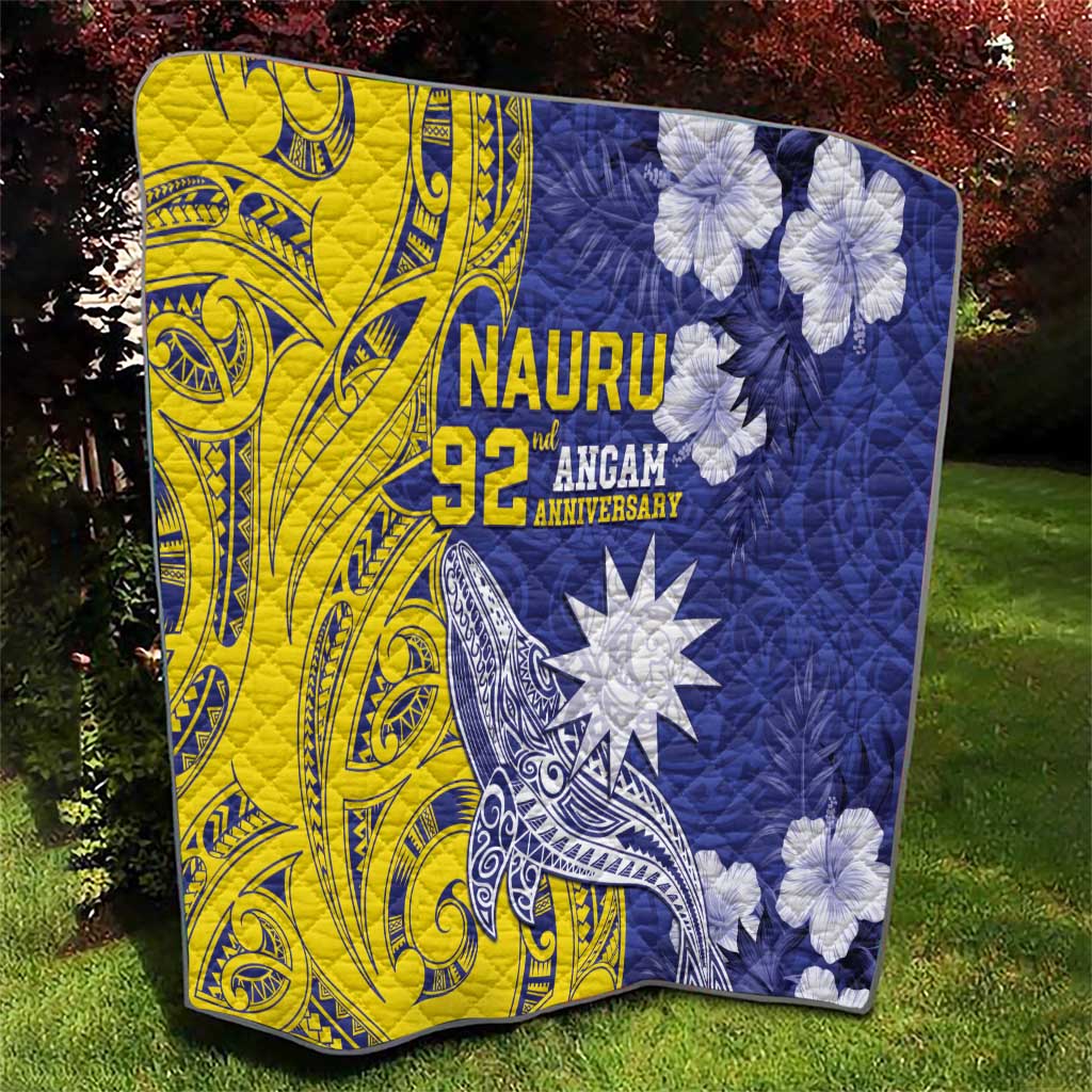 Nauru 92nd Anniversary Of Angam Quilt Polynesian Whale Pattern LT05 - Polynesian Pride