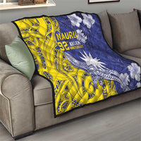 Nauru 92nd Anniversary Of Angam Quilt Polynesian Whale Pattern LT05 - Polynesian Pride