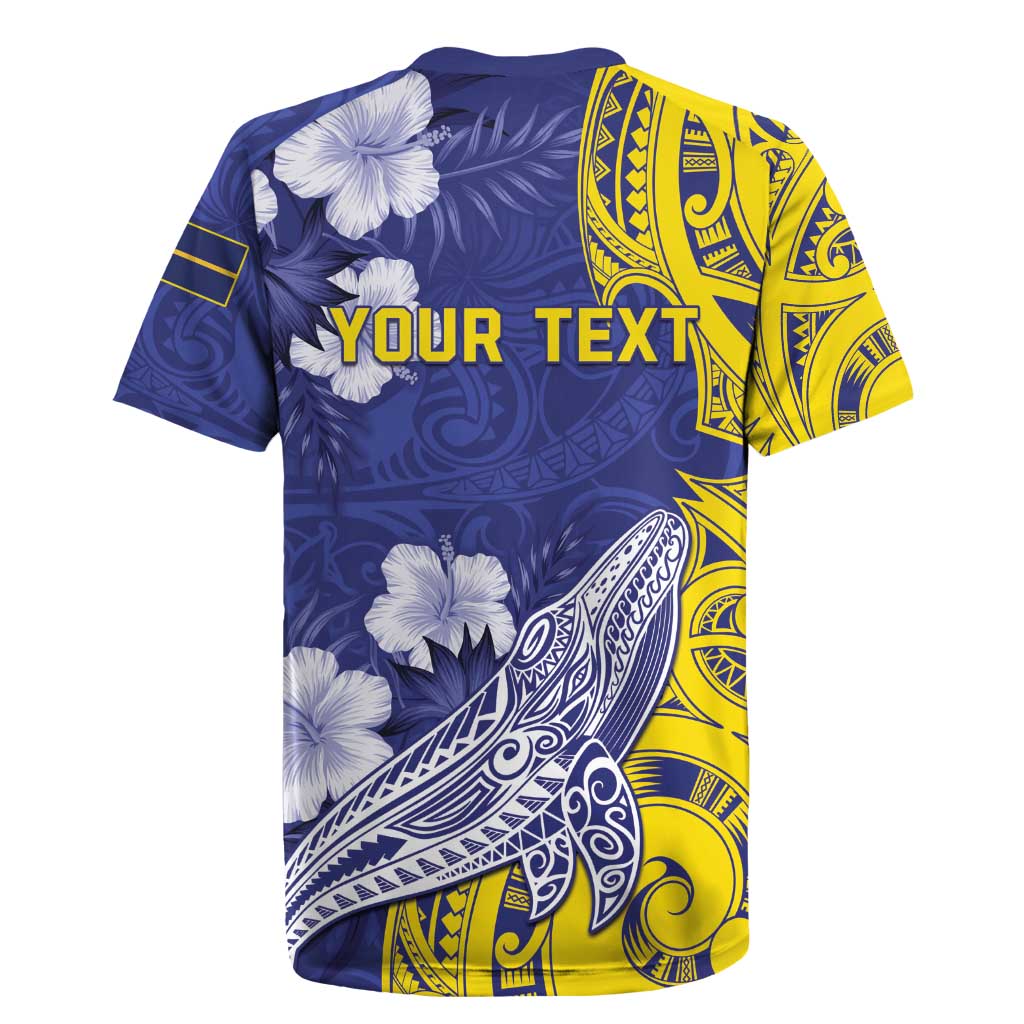 Personalised Nauru 92nd Anniversary Of Angam Rugby Jersey Polynesian Whale Pattern LT05 - Polynesian Pride