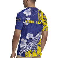 Personalised Nauru 92nd Anniversary Of Angam Rugby Jersey Polynesian Whale Pattern LT05 - Polynesian Pride