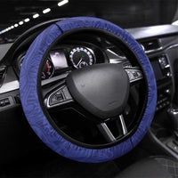 Nauru 92nd Anniversary Of Angam Steering Wheel Cover Polynesian Whale Pattern LT05 Universal Fit Blue - Polynesian Pride
