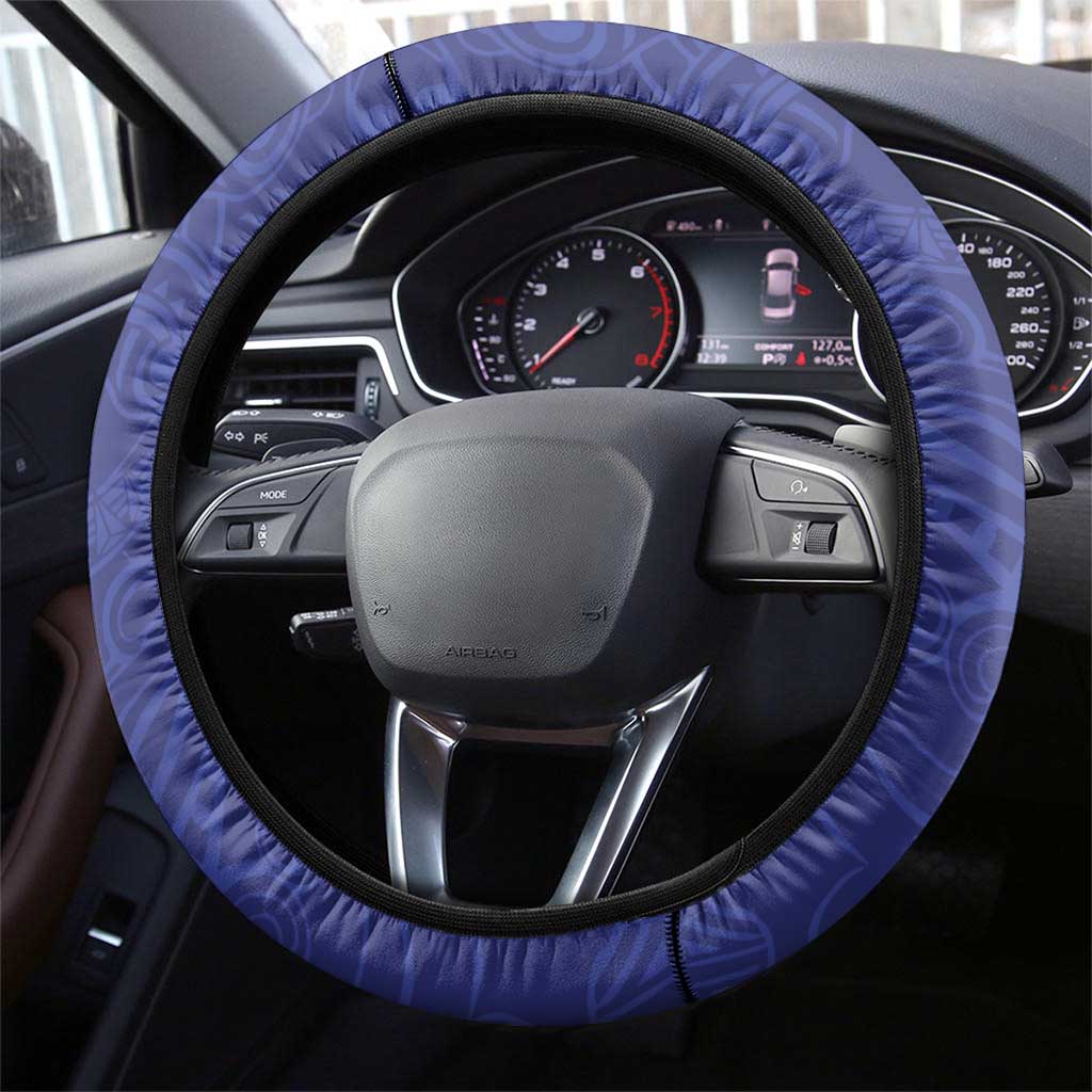 Nauru 92nd Anniversary Of Angam Steering Wheel Cover Polynesian Whale Pattern LT05 - Polynesian Pride