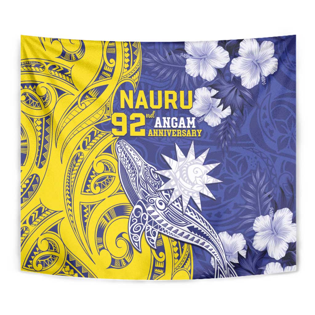 Nauru 92nd Anniversary Of Angam Tapestry Polynesian Whale Pattern LT05 - Polynesian Pride