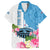 Personalized Fiji Day Family Matching Short Sleeve Bodycon Dress and Hawaiian Shirt Tanoa Hibiscus Fijian Tapa Masi Pattern LT05 Dad's Shirt - Short Sleeve White - Polynesian Pride