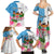 Personalized Fiji Day Family Matching Summer Maxi Dress and Hawaiian Shirt Tanoa Hibiscus Fijian Tapa Masi Pattern LT05 - Polynesian Pride