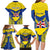 Personalized Niue Constitution Day Family Matching Long Sleeve Bodycon Dress and Hawaiian Shirt Coat Of Arms Niuean Hiapo Pattern LT05 - Polynesian Pride