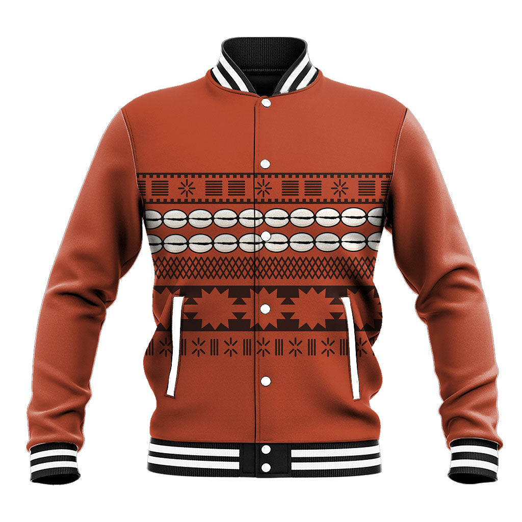 Polynesian Princess Inspired Tapa Pattern Baseball Jacket LT05 Unisex Red - Polynesian Pride